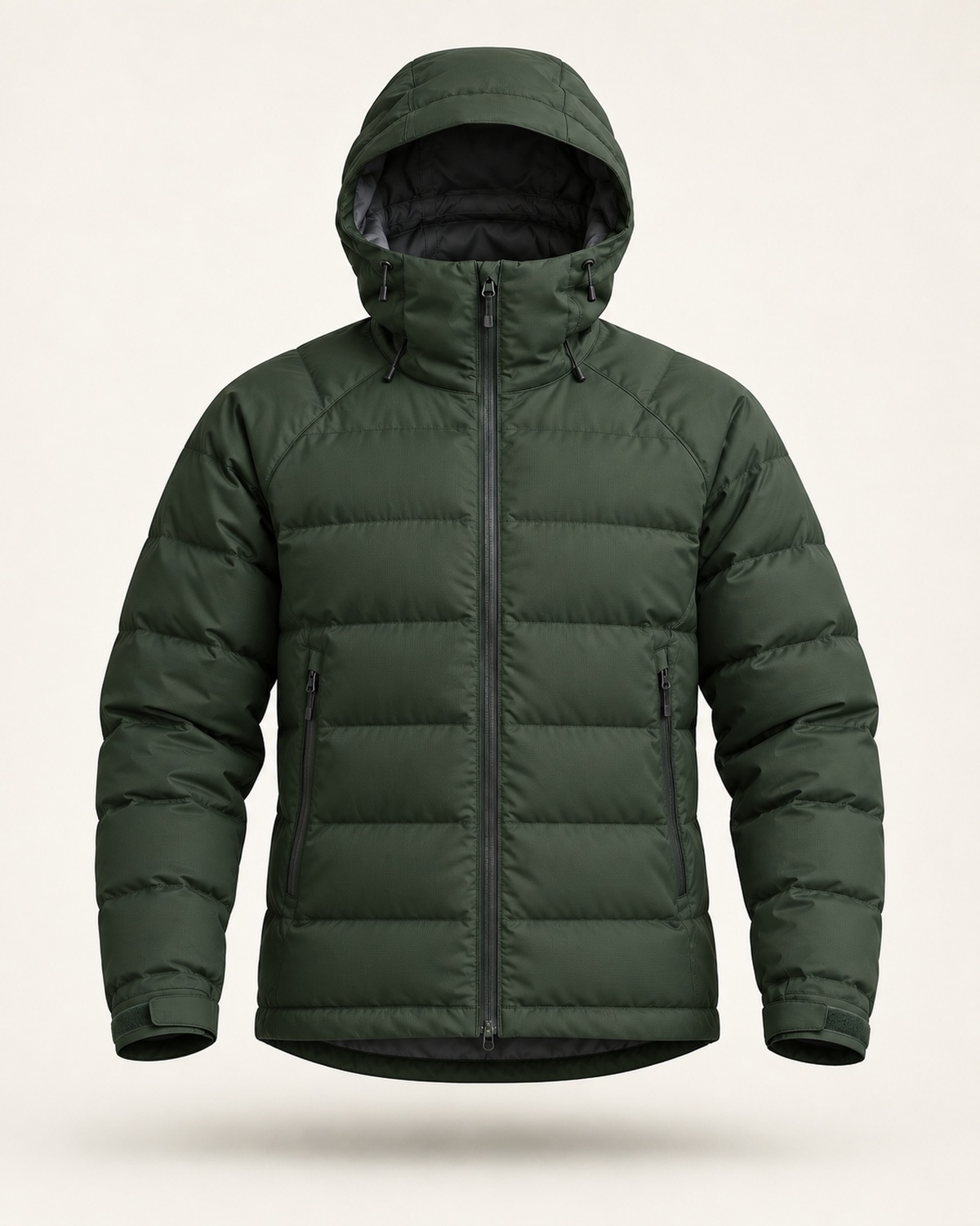 The Stormline Insulated, a dark green insulated jacket.